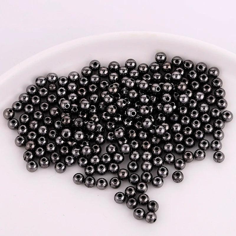 14K Gold Plated Brass Round Bead for DIY Jewelry Making