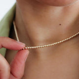 14K Gold Plated Brass Round Bead for DIY Jewelry Making
