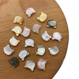 2pcs Cat Head Sea Shell Pendants 9x10mm 4 Colors DIY Necklace Earrings