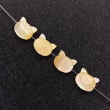 2pcs Cat Head Sea Shell Pendants 9x10mm 4 Colors DIY Necklace Earrings