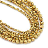 Hematite Faceted Round Natural Stone Beads for Jewelry Making