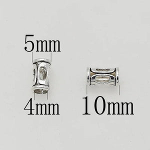 50pcs Short Tube Spacer Metal Beads DIY Jewelry Making Accessories