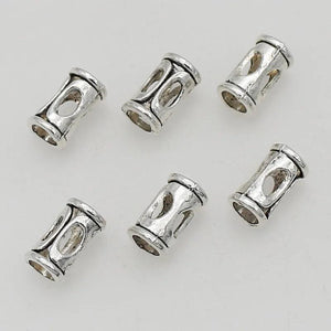 50pcs Short Tube Spacer Metal Beads DIY Jewelry Making Accessories