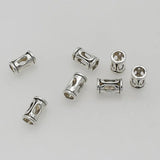 50pcs Short Tube Spacer Metal Beads DIY Jewelry Making Accessories