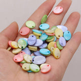 50Pcs Mother Of Pearl Shell Beads Pendant Jewelry Making DIY Necklace Bracelet