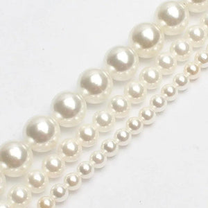 6mm AA+ Natural Shell Pearl Rainbow Round Loose Beads Diy Bracelet 15''