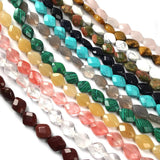 Faceted Square Natural Stone Agates Crystal Beads for Jewelry Making