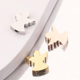 5Pcs Gold-Plate Angel Wings Charms for Jewelry Making