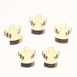 5Pcs Gold-Plate Angel Wings Charms for Jewelry Making