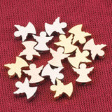 5Pcs Gold-Plate Angel Wings Charms for Jewelry Making