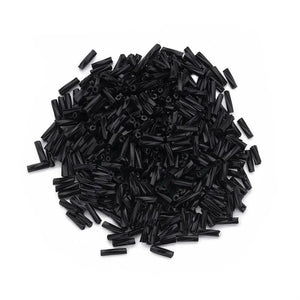50g 6x1.8mm Glass Twist Bugles Seed Beads Spacer Tube Beads