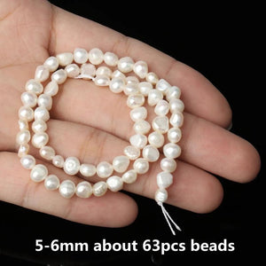 Natural Freshwater Pearl Loose Beads for Jewelry Making DIY