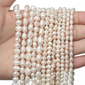 Natural Freshwater Pearl Loose Beads for Jewelry Making DIY