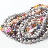 Natural Freshwater Pearl Loose Beads for Jewelry Making DIY