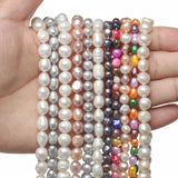 Natural Freshwater Pearl Loose Beads for Jewelry Making DIY