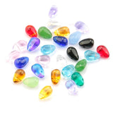 100PCS 6x9mm Glass Water Drop Beads Multicolor DIY Bracelets Earrings