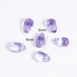 100PCS 6x9mm Glass Water Drop Beads Multicolor DIY Bracelets Earrings