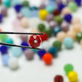 2/3/4mm 32Faceted Glass Round Beads for DIY Jewelry Making