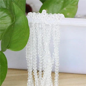540Pcs DIY Crystal Rondelle Glass Beads 2mm Spacer Round Jewelry Accessories
