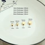 10pcs 14K Plated Brass Flat Round Spacer Beads For Jewelry Making