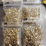10pcs 14K Plated Brass Flat Round Spacer Beads For Jewelry Making