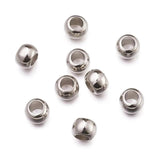 200pcs Flat Round CCB Spacer Beads Large Hole Scarf Beads for DIY Jewelry Making