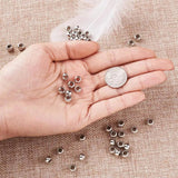 200pcs Flat Round CCB Spacer Beads Large Hole Scarf Beads for DIY Jewelry Making