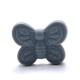10Pcs Baby Teether Chew Molar Teething Beads Butterfly Silicone Bead Toy