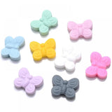 10Pcs Baby Teether Chew Molar Teething Beads Butterfly Silicone Bead Toy
