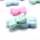 10Pcs Baby Teether Chew Molar Teething Beads Butterfly Silicone Bead Toy