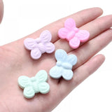 10Pcs Baby Teether Chew Molar Teething Beads Butterfly Silicone Bead Toy