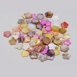 50Pcs Natural Mother Of Pearl Shell Beads Flower Pendant For Jewelry Making DIY