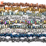 Natural Hematite Stone Chip Beads for Jewelry Making Diy Bracelet