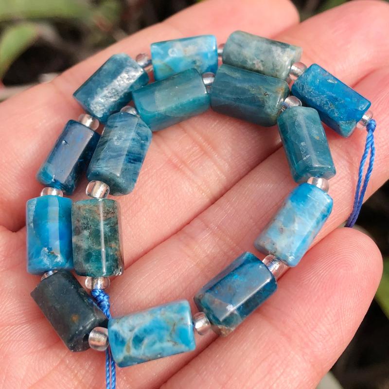 8x11mm Apatite Cylinder Shape Loose Beads 7.5''
