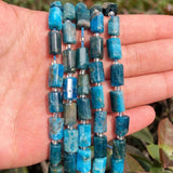 8x11mm Apatite Cylinder Shape Loose Beads 7.5''