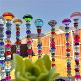 20PCS Decorative Beaded Garden Stakes Crystal Stopper Outdoor Decor