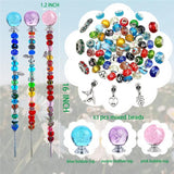 20PCS Decorative Beaded Garden Stakes Crystal Stopper Outdoor Decor