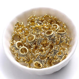 50Pcs 6x14mm Crown Large Hole Metal Beads Antique Plated Spacer Beads