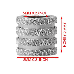 20pcs Lot Stainless Steel Big Hole Spacer Beads for DIY Jewelry Making