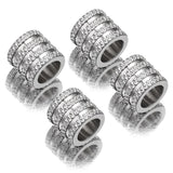 20pcs Lot Stainless Steel Big Hole Spacer Beads for DIY Jewelry Making