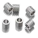 20pcs Lot Stainless Steel Big Hole Spacer Beads for DIY Jewelry Making