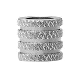 20pcs Lot Stainless Steel Big Hole Spacer Beads for DIY Jewelry Making