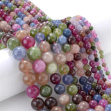 Natural Tourmaline Stone Beads Colorful Spacer Beads for Jewelry Making DIY
