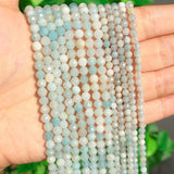 Faceted Amazonite Gem Stone Waist Beads 15'' 3 4mm