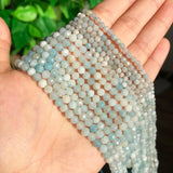 Faceted Amazonite Gem Stone Waist Beads 15'' 3 4mm