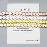 Natural Stone Hematite Love Heart 8mm Pendant Beads
