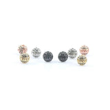 CZ Hollow Ball Beads for DIY Jewelry Making 3pcs/lot