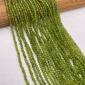 Green Peridot Faceted Stone Beads for Jewelry Making