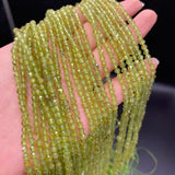 Green Peridot Faceted Stone Beads for Jewelry Making