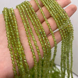 Green Peridot Faceted Stone Beads for Jewelry Making